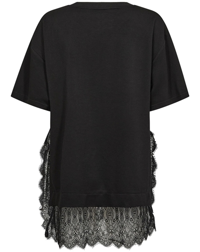 Co'Couture - LarsonCC Mix Lace T-Shirt - Black